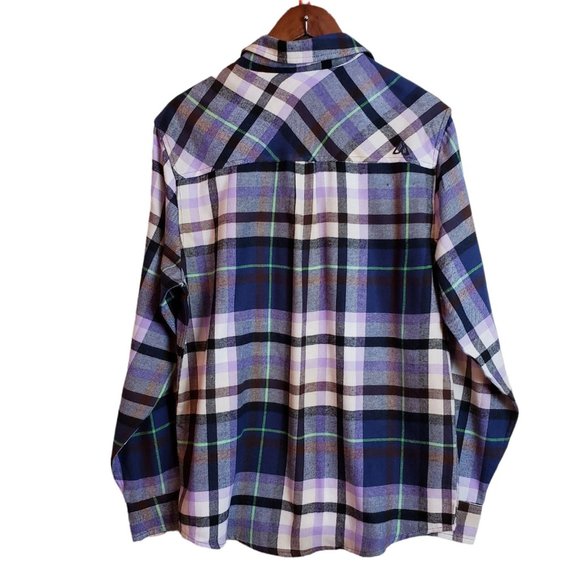 Alpine Design Button Down Flannel Shirt Medium Multicolor Plaid - Picture 4 of 15